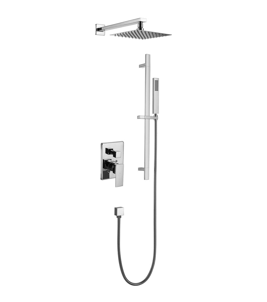 2-function faucet. Rain head, hand shower, durable. Multiple finishes.
