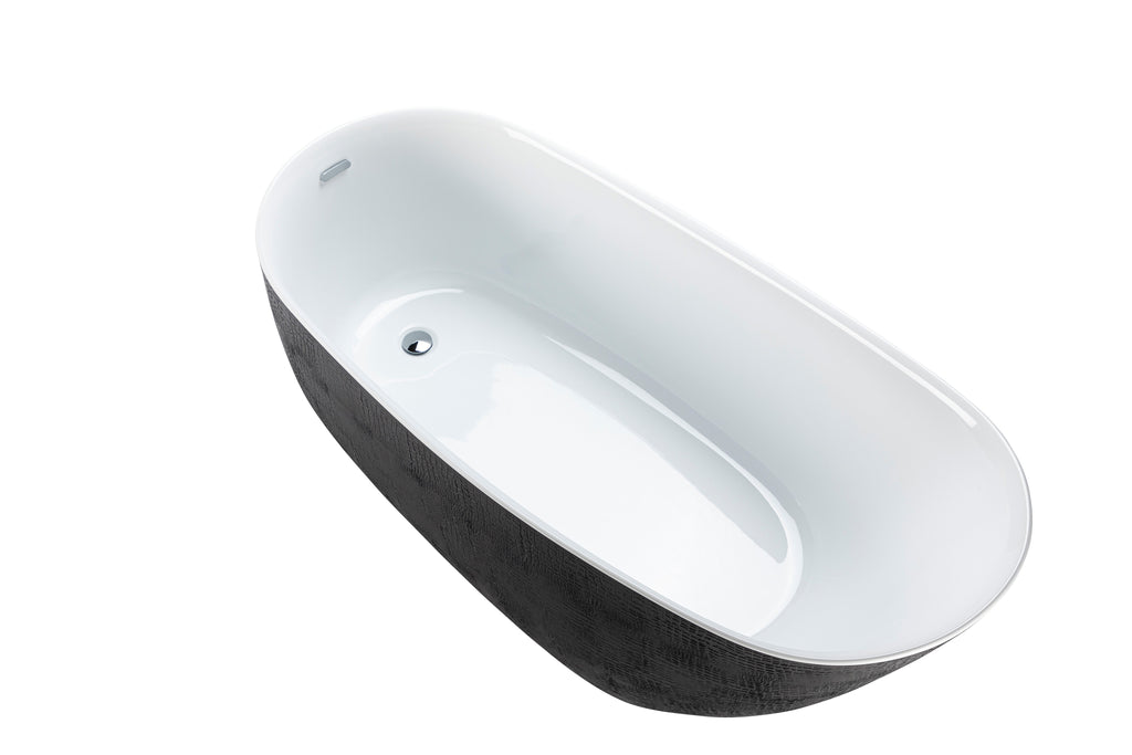 Modern single-hole vessel sink faucet in sleek matte black